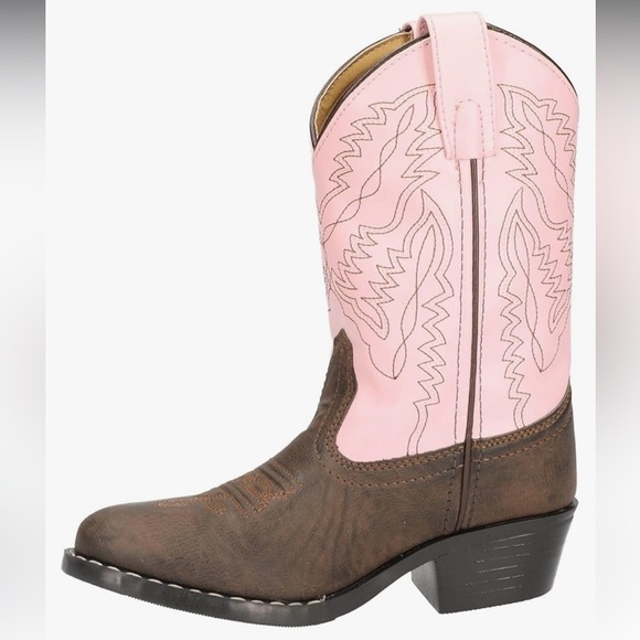 SMOKY MOUNTAIN YOUTH GIRLS MONTEREY WESTERN ROUND TOE BOOTS STYLE 1574Y Y5/W7 - Picture 10 of 10